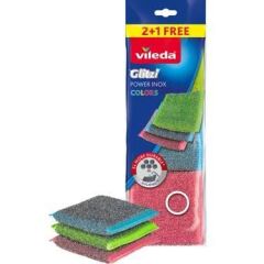 Vileda Glitzi Power Inox 3'lü Telli Sünger