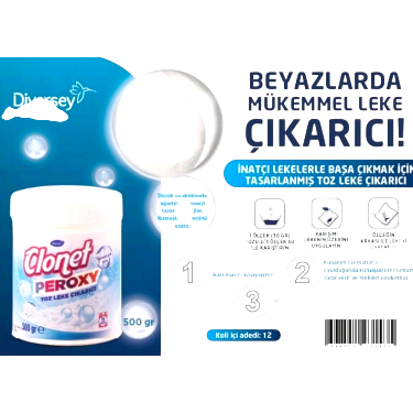 Clonet Peroxy Beyazlar İçin Toz Leke Çıkarıcı 500 g