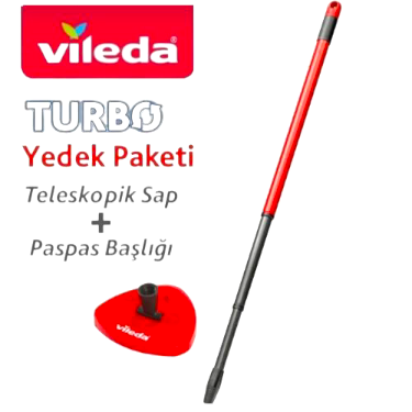 Vileda Turbo Yedek Teleskopik Sopa+ Üçgen Başlık