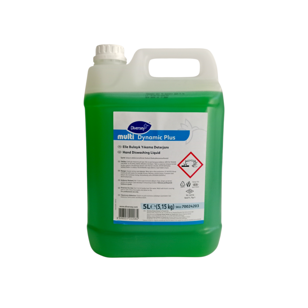 Diversey Multi Dynamic Plus Sıvı Elde Bulaşık Deterjanı 5L