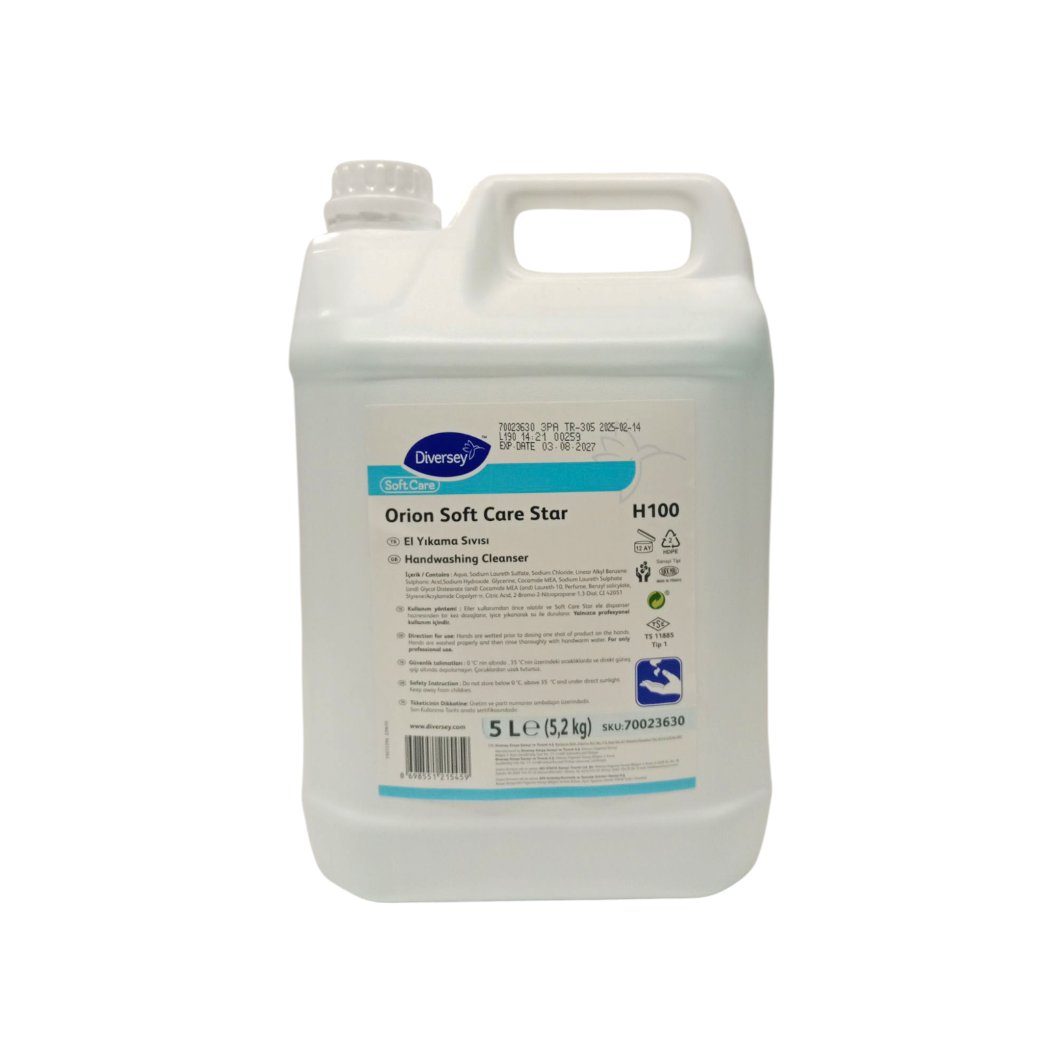 Orion Soft Care Star Sıvı El Sabunu 5L