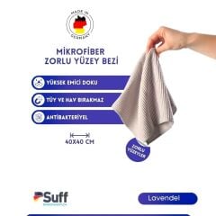 Suff Levandel Halı Koltuk ve Zor Kir Bezi Gri 40x40 cm  (Az Telli)