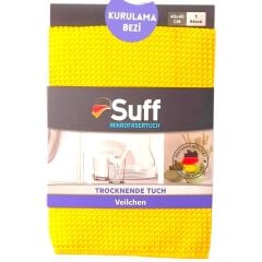 Suff Menekşe Mikrofiber Waffle Kurulama Bezi Sarı