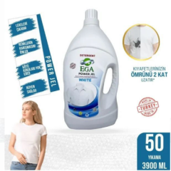 EGA Power Jel Beyazlar İçin Sıvı Çamaşır Deterjanı 3900 Ml