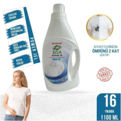 EGA Power Jel Beyazlar İçin Sıvı Çamaşır Deterjanı 1100 Ml