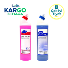 Diversey Clonet Extra W41 Kireç Sökücü 750 ml (1 Adet), Room Care R6 WC Ağır Kir (1 Adet)