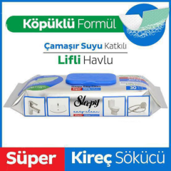 Sleepy Easy Clean Süper Kireç Sökücü Lifli Havlu 30 Adet