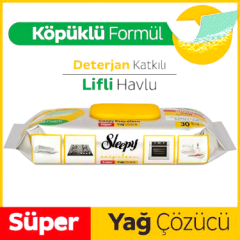 Sleepy Easy Clean Süper Yağ Çözücü Lifli Havlu 30 Adet