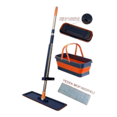 Pratik, Kendinden Sıkmalı Katlanır Kovalı Mop Set