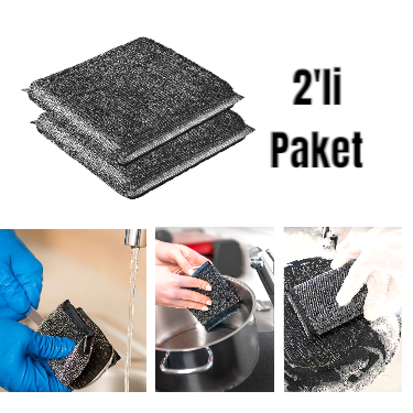 İnox Bulaşık Süngeri 2'li Paket