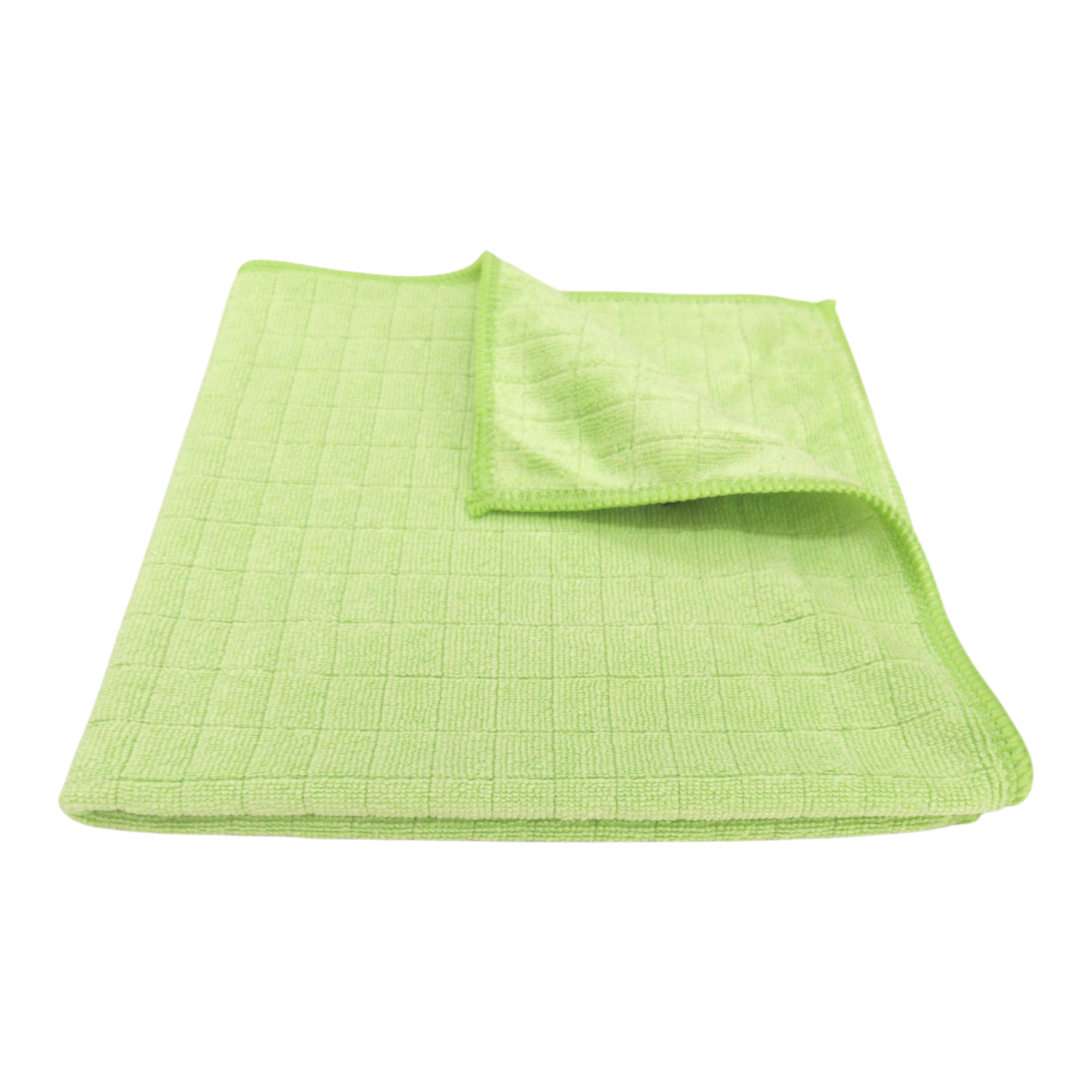 Kareli Mikrofiber Genel Temizlik ve Tezgah Bezi Yeşil