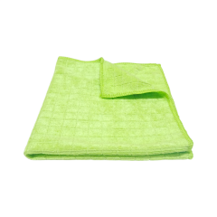 Silver Kareli Mikrofiber Genel Temizlik ve Tezgah Bezi Yeşil 40*40 cm 320 GSM