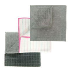 Silver Kareli Mikrofiber Genel Temizlik ve Tezgah Bezi 1 Adet, Zorkir Bezi 1 Adet, Silver Kurulama Bezi 1 Adet