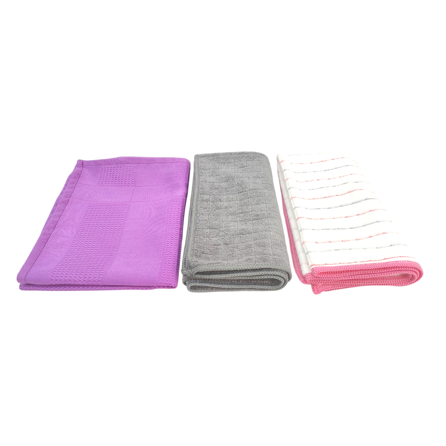 Kanz Sihirli Mikrofiber Bez 1 Adet, Kareli Mikrofiber Genel Temizlik ve Tezgah Bezi 1 Adet, Kurulama Bezi 1 Adet