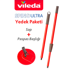Vileda Spino Ultra Yedek Sopa ve Yuvarlak Plastik Başlık