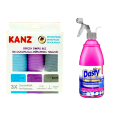 Kanz Sihirli Mikrofiber Bez 3'lü Paket, Dasty Cam & Yüzeyler