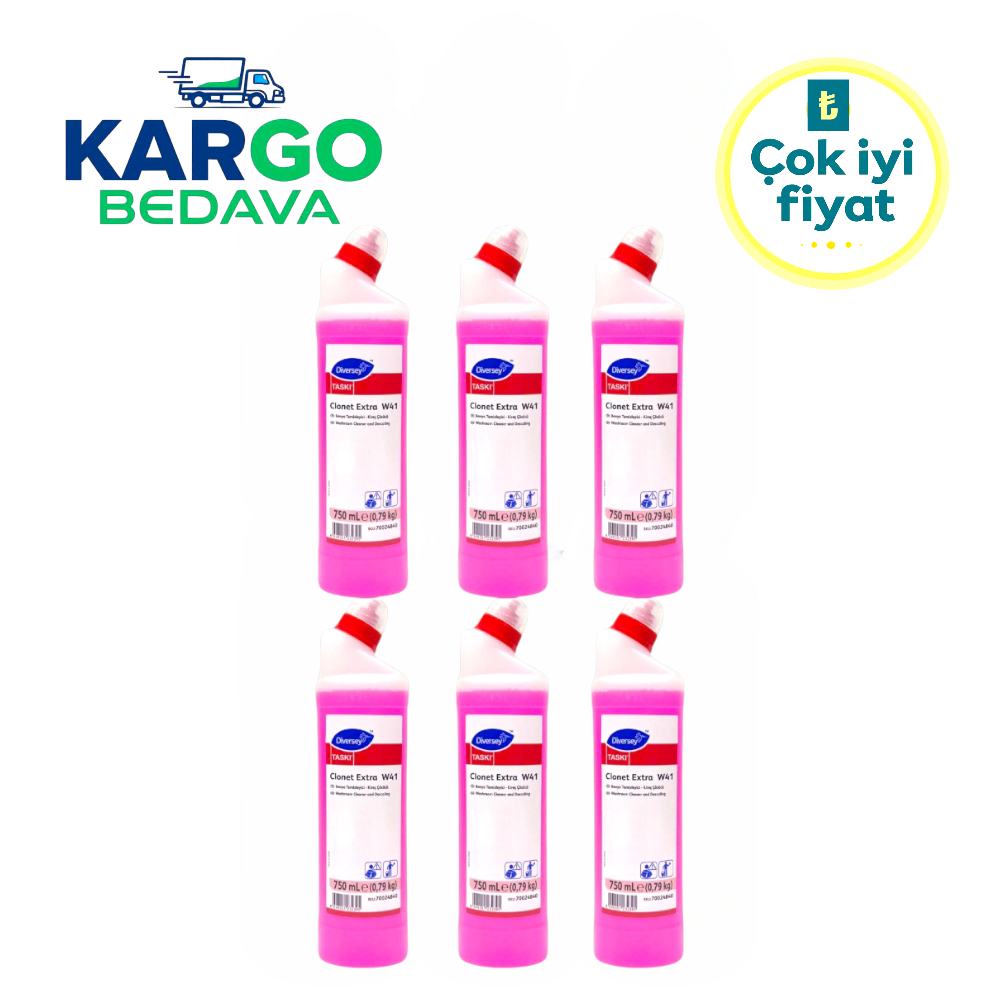 Diversey Clonet Extra W41 Kireç Sökücü 750 ml (6Adet)
