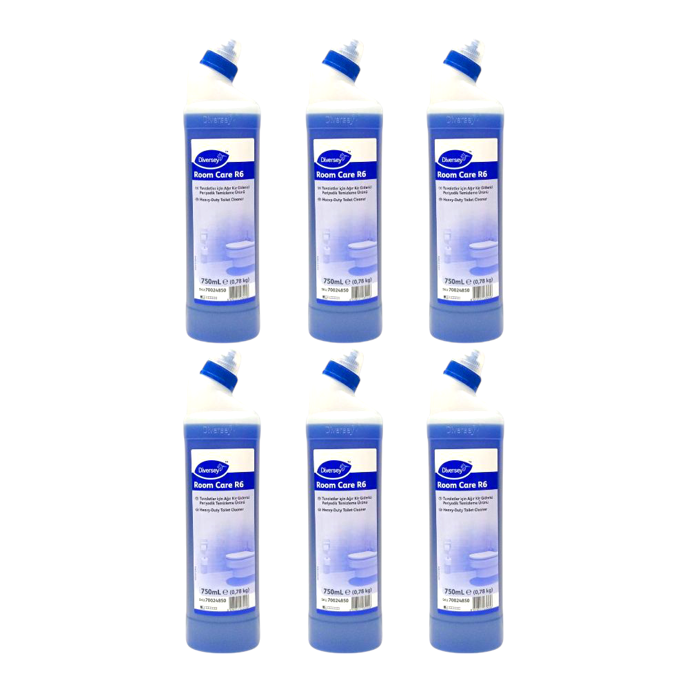 Diversey Room Care R6 WC Ağır Kir Giderici 750 ml (6Adet)
