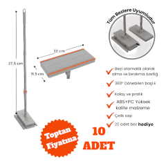 Kıskaçlı Tembel Mop Set (10 Adet)