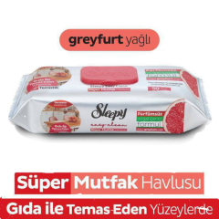 Sleepy Easy Clean Süper Mutfak Havlusu 50 Adet Greyfurt