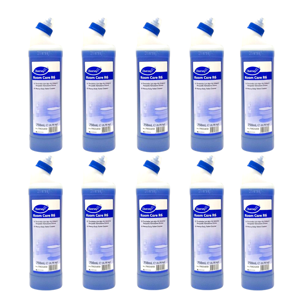 Diversey Room Care R6 WC Ağır Kir Giderici 750 ml (10 Adet)