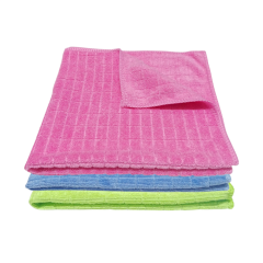 Silver Kareli Mikrofiber Genel Temizlik ve Tezgah Bezi Karma MPY 40*40 cm 320 GSM  (3 Adet)