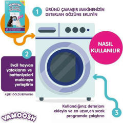 Vamoosh Evcil Hayvan Tüyü Temizleyicisi Toz Detejan (3 PAKET)