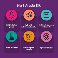 Vamoosh Bulaşık Makinesi Temizleyici Limon