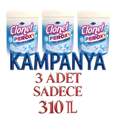 Clonet Peroxy Beyazlar İçin Toz Leke Çıkarıcı 500 gr (3 Adet)
