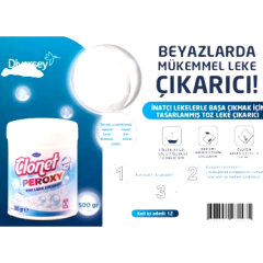 Clonet Peroxy Beyazlar İçin Toz Leke Çıkarıcı 500 gr (3 Adet)