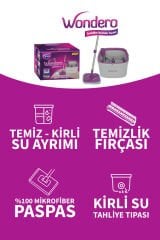Parex Wondero Kirli ve Temiz Suyu Ayrı Temizlik Mop Seti