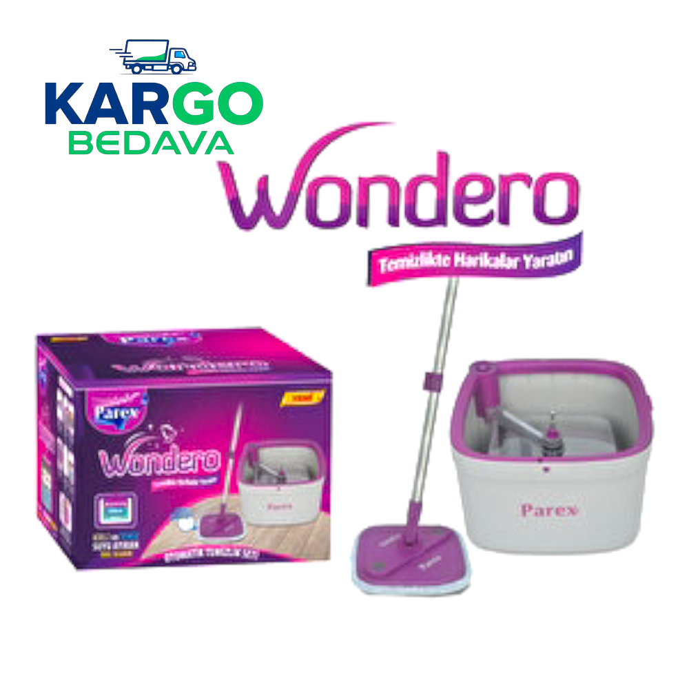 Parex Wondero Kirli ve Temiz Suyu Ayrı Temizlik Mop Seti