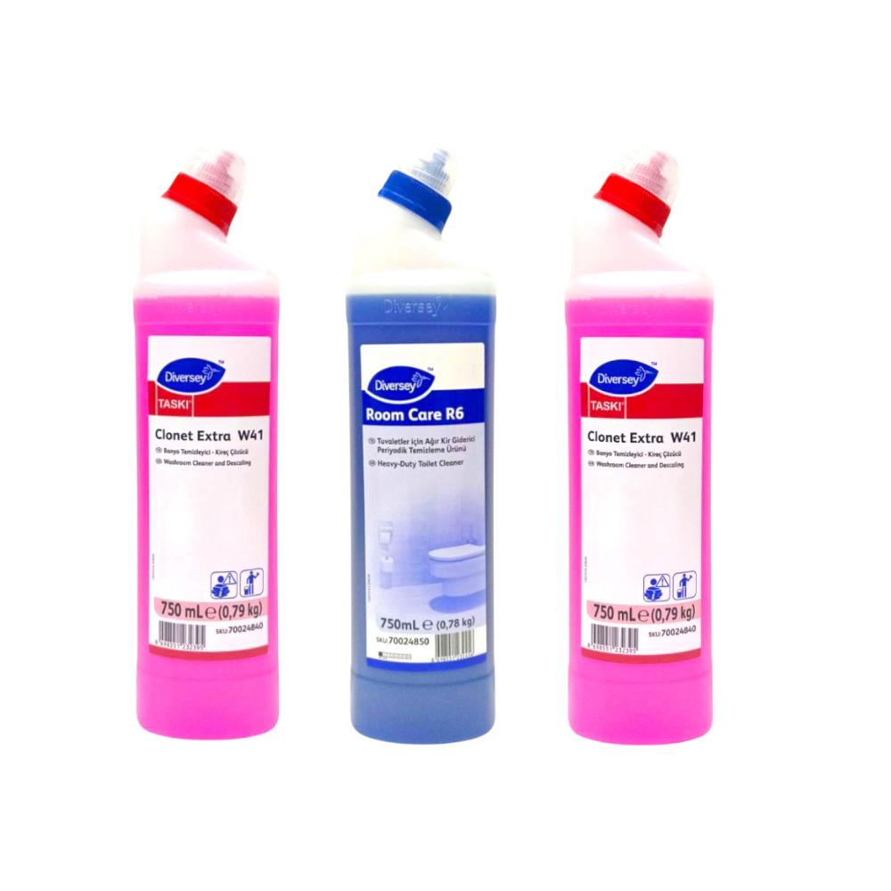 Diversey Clonet Extra W41 (2Adet), Room Care R6 (1Adet)