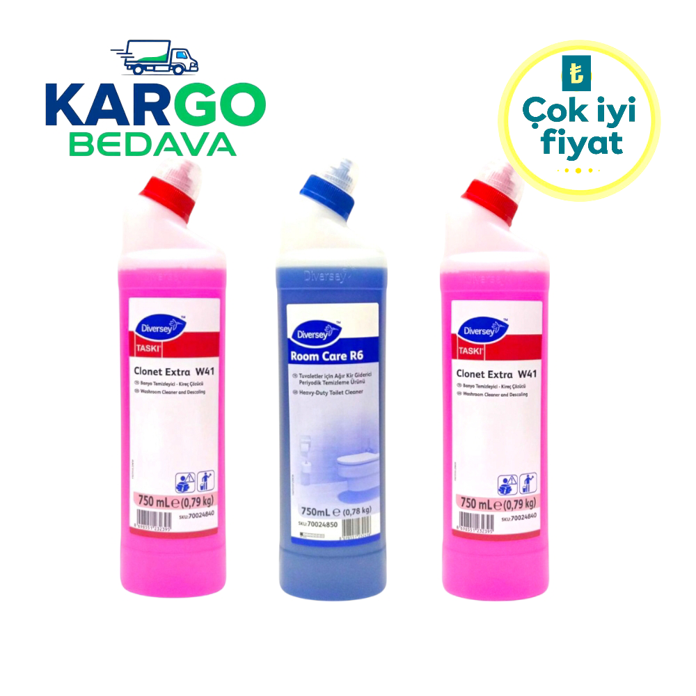Diversey Clonet Extra W41 (2Adet), Room Care R6 (1Adet)