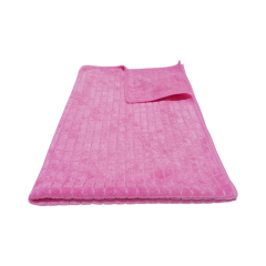 Silver Kareli Mikrofiber Genel Temizlik ve Kurulama Bezi Pembe 50*70 cm