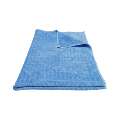 Silver Kareli Mikrofiber Genel Temizlik ve Kurulama Bezi Mavi 50*70 cm
