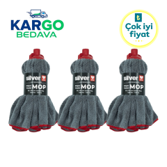 Silver Mop Paspas 60*90 cm Ultra Emici Gri (3Adet)