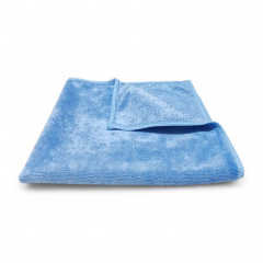 Silver Parlak Yüzey Mikrofiber Genel Temizlik ve Tezgah Bezi  40*40 cm, 365 gsm Mavi (1 Adet)