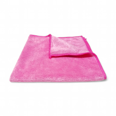 Silver Parlak Yüzey Mikrofiber Genel Temizlik ve Tezgah Bezi  40*40 cm, 365 gsm Pembe (1 Adet)
