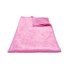 Silver Parlak Yüzey Mikrofiber Genel Temizlik ve Kurulama Bezi Pembe 50*70 cm 365 GSM