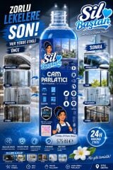 Sil Baştan Cam Parlatıcı, Yağmur Kaydırıcı, Cam Temizleyici 575 ml