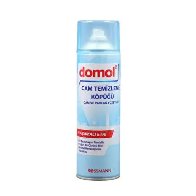Domol Cam Temizleme Köpüğü Cam ve Parlak Yüzeyler (500 ml)