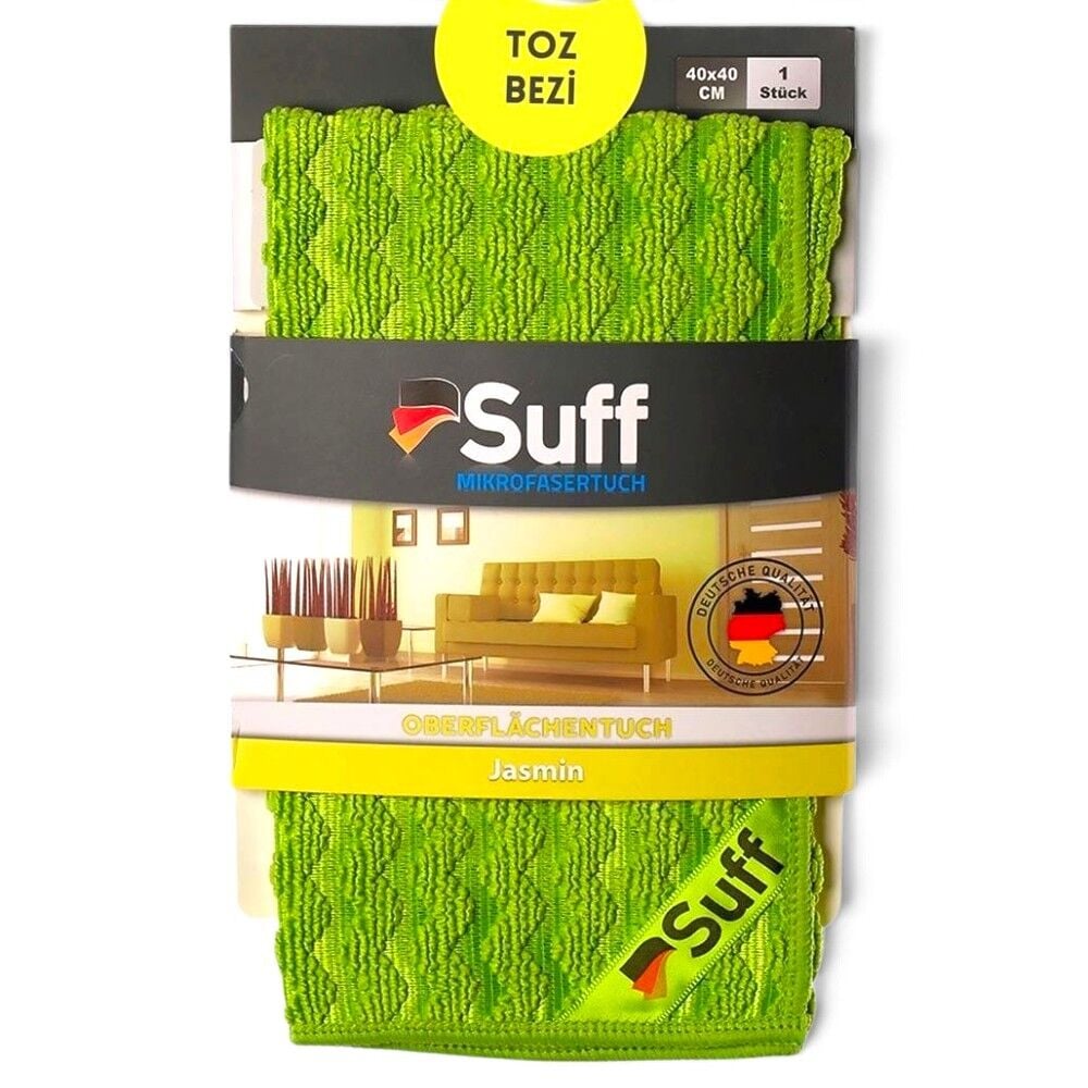 Suff Jasmin Toz ve Genel Temizlik Bezi Yeşil 40x40 cm