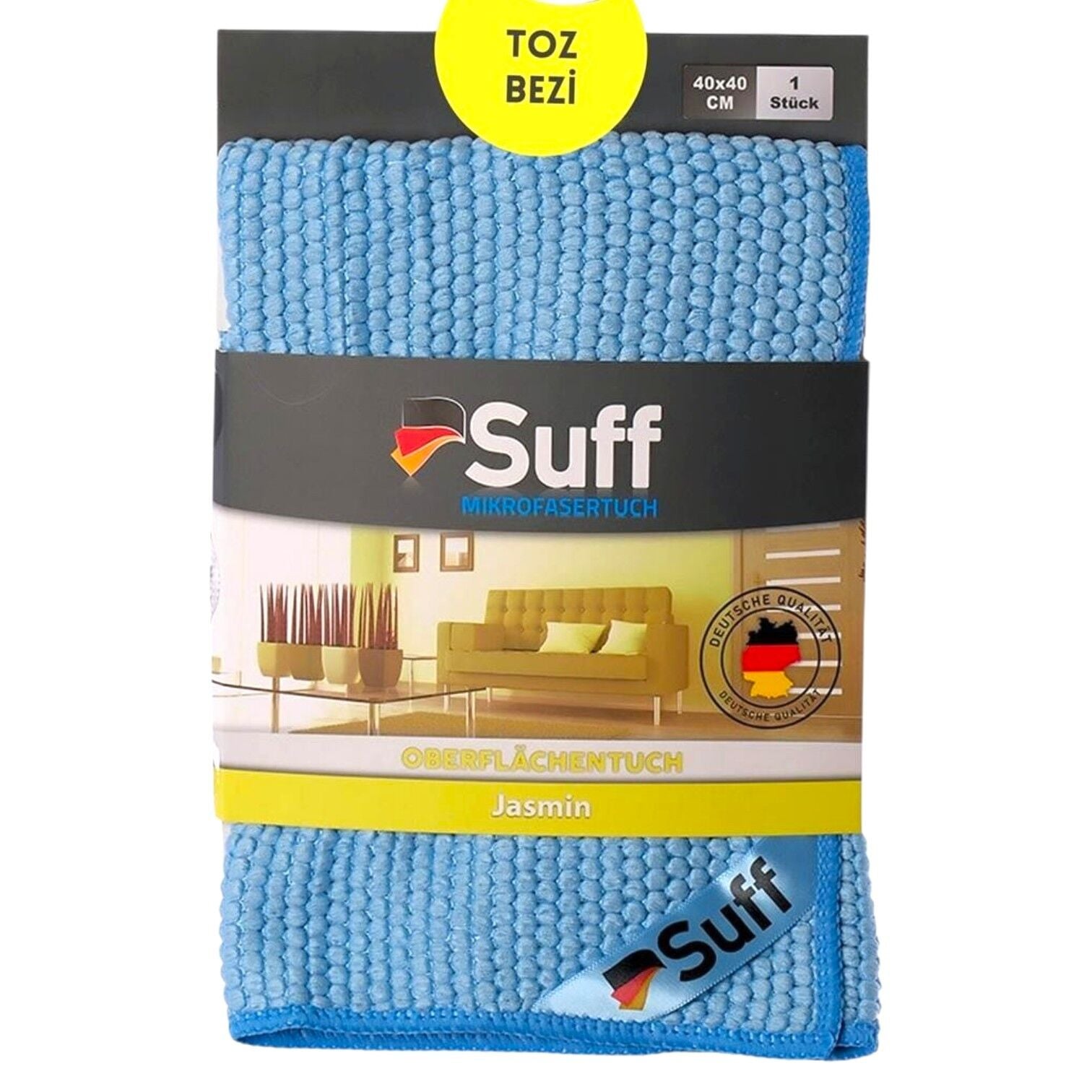 Suff Jasmin Toz ve Genel Temizlik Bezi Mavi 40x40 cm