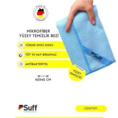Suff Jasmin Toz ve Genel Temizlik Bezi Mavi 40x40 cm