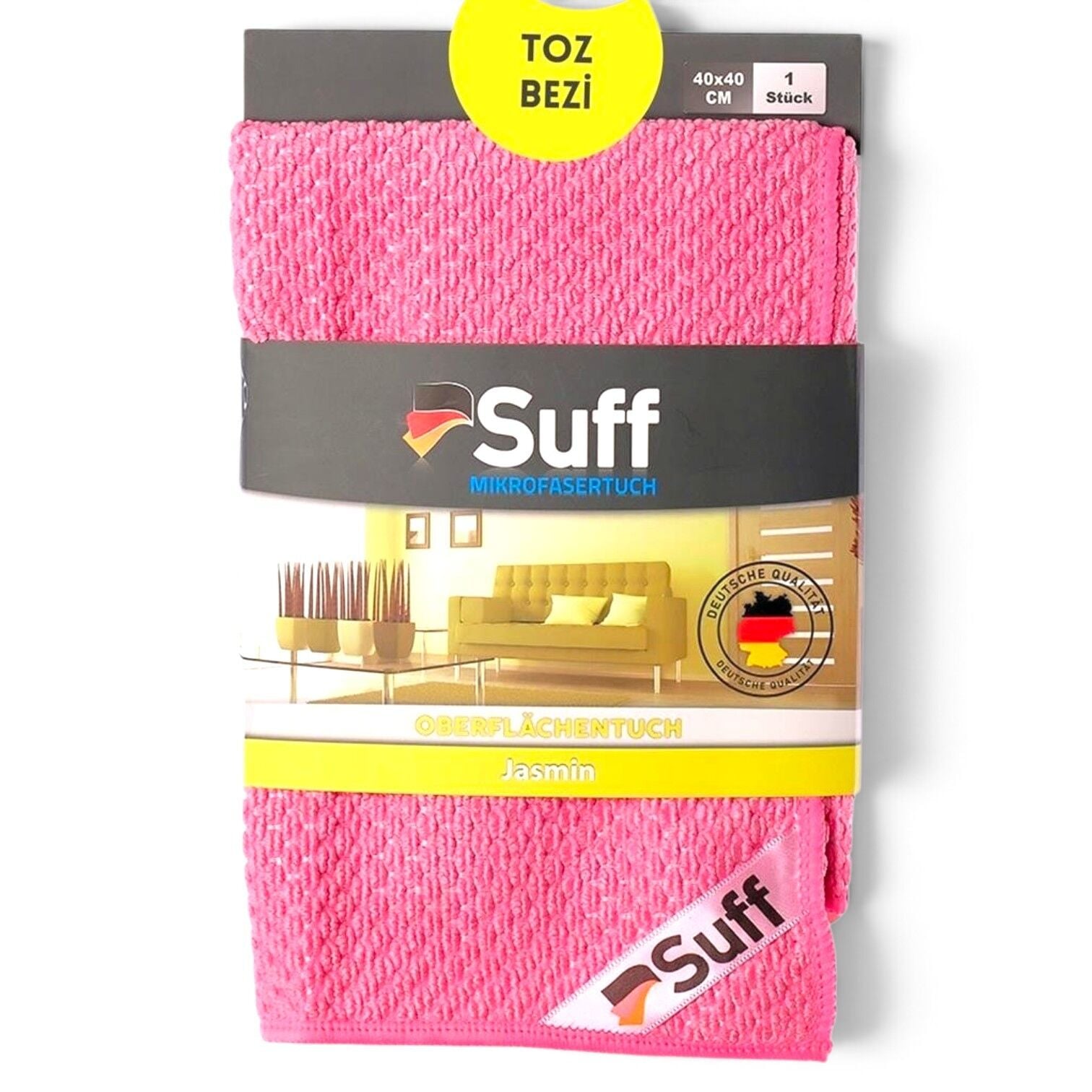 Suff Jasmin Toz ve Genel Temizlik Bezi Pembe 40x40 cm