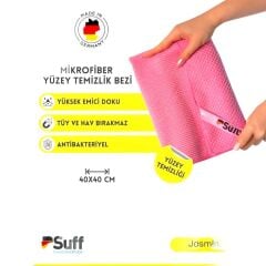 Suff Jasmin Toz ve Genel Temizlik Bezi Pembe 40x40 cm