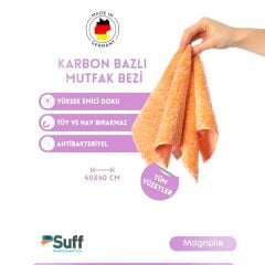 Suff Magnolie Mutfak Bezi Turuncu 40x40 cm