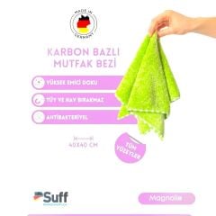Suff Magnolie Mutfak Bezi Yeşil 40x40 cm