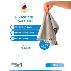 Suff Lotus Yüzey Temizlik Bezi Damalı Gri 40x40 cm